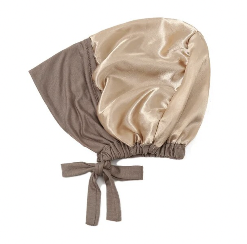 Satin Modal Undercap - Brown