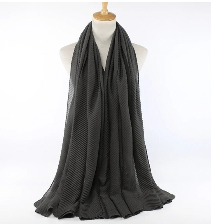 Large Georgette Chiffon - Gray