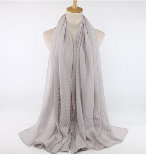 Large Georgette Chiffon - Silver