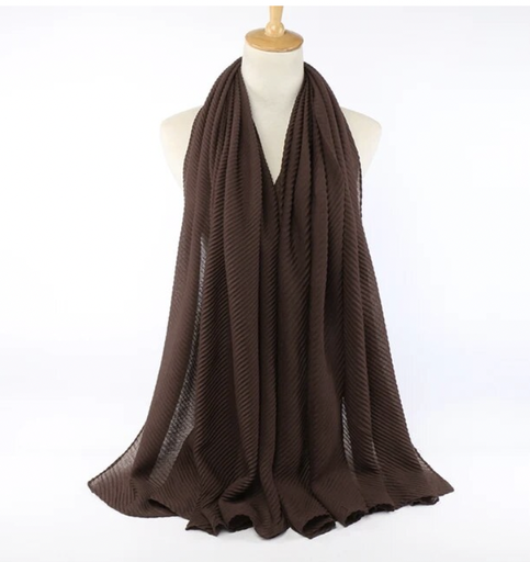 Large Georgette Chiffon - Brown