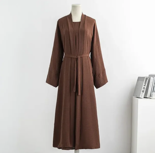 2 Piece Abaya - Brown